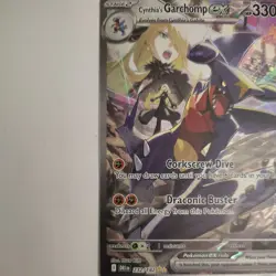 Pokemon TCG Cynthia's Garchomp EX Holo Card 232/182 Sv10: Destined Rivals NM - Image 4