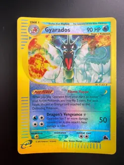 Gyarados - 11/144 - Pokemon Skyridge Reverse Holo Rare Card MP - Image 1