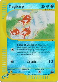 Magikarp - 75/144 - Pokemon Skyridge Reverse Holo Rare Card LP - Image 1