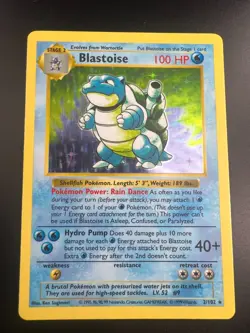 Blastoise - 2/102 - Pokemon Base Set Shadowless Holo Rare Card WOTC LP - Image 1
