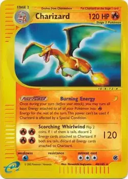 Charizard - 40/165 - Pokemon Expedition Reverse Holo Rare Card NM - Image 1