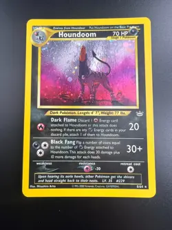 Houndoom - 8/64 - Pokemon Neo Revelation Unlimited Holo Rare Card WOTC NM - Image 1