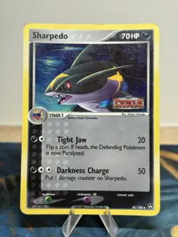 Sharpedo 38/108 EX Power Keepers Stamped Reverse Holo Pokemon Card HP - Image 1