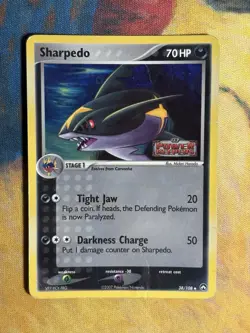 Sharpedo 38/108 EX Power Keepers Stamped Reverse Holo Pokemon Card HP - Image 2