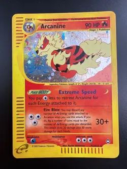 Arcanine - H2/H32 - Pokemon Aquapolis Holo Rare Card LP - Image 1