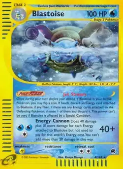 Blastoise - 4/165 - Pokemon Expedition Holo Rare Card NM - Image 1