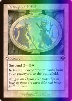 MTG Resurgent Belief (385/767) Modern Horizons 2 NM FOIL- Retro - Image 1