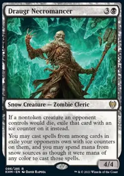 MTG Magic the Gathering Draugr Necromancer (86/463) Kaldheim NM - Image 1