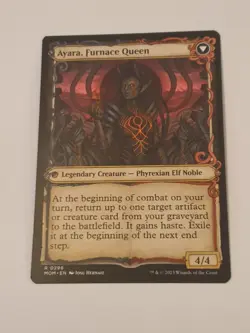 MTG RARE SHOWCASE - MOM: NM - AYARA, WIDOW OF THE REALM/ FURNACE QUEEN 0296 - Image 2