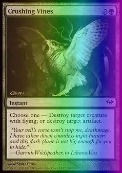 MTG Magic the Gathering Crushing Vines (110/175) Dark Ascension NM FOIL - Image 1