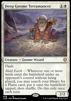 Deep Gnome Terramancer (658/1023) Commander Legends Battle for Baldur's Gate NM - Image 1