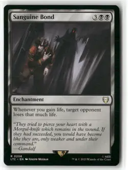 Sanguine Bond Commander The Lord Of The Rings MTG Magic NM Zendikar - Image 1