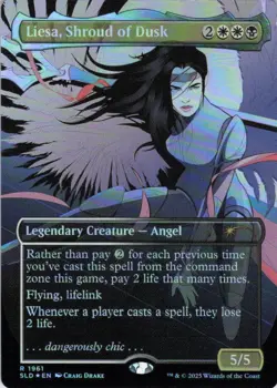 MTG Liesa, Shroud of Dusk (Rainbow Foil) (1961) | NM Foil | Secret Lair {SLD} - Image 2