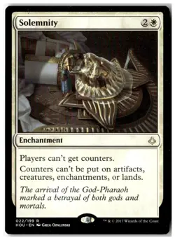 MTG Solemnity - Hour of Devastation Moderately Played English - Image 1