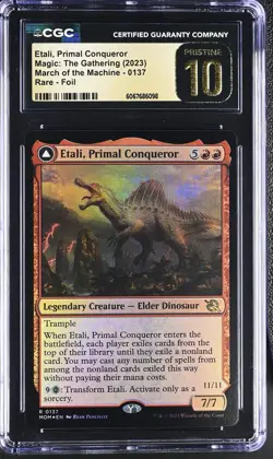 ETALI, PRIMAL CONQUEROR March of the Machine Foil Rare CGC Pristine 10 MTG - Image 1