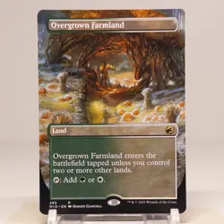 x1 Overgrown Farmland MID MTG 283 BORDERLESS RARE M/NM - Image 1