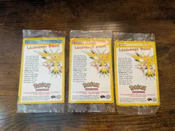 Sealed Set of 3 Pokemon Movie Promo Legendary Birds Moltres Zapdos Articuno - Image 1