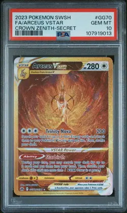 2023 POKEMON SWORD & SHIELD CROWN ZENITH SECRET FULL ART/ARCEUS VSTAR PSA 10 - Image 1