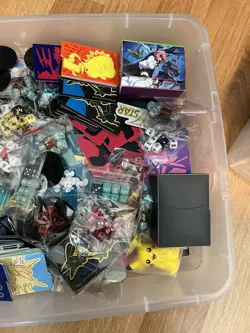 HUGE Pokemon TCG Accessories Lot Sleeves Coins Dividers Energy Dice Binders! ?? - Image 2