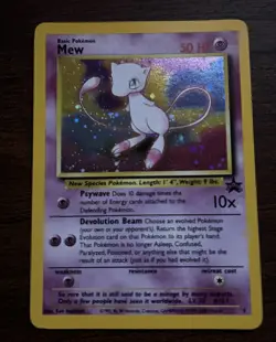 2000 WOTC POKEMON LEAGUE MEW #8 BLACK STAR /#9 Holo Mew PROMO UNPLAYED - Image 5