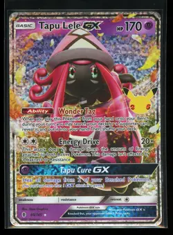 Tapu Lele GX 60/145 Near Mint Pokemon TCG Celebrations 25th Anniversary - Image 1