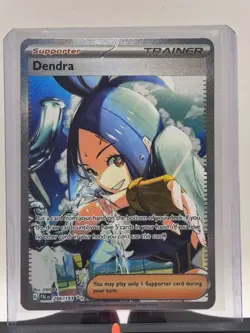 2023 Pokemon TCG Paldea Evolved Dendra SIR 266/193 Special Illustration Rare NM - Image 2