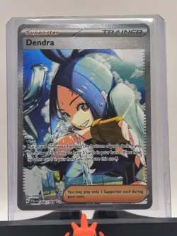 2023 Pokemon TCG Paldea Evolved Dendra SIR 266/193 Special Illustration Rare NM - Image 3