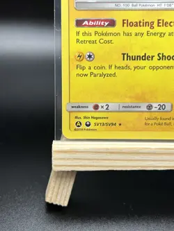 Pokemon TCG Voltorb Hidden Fates SV13/SV94 Holo Shiny Holo Rare - Image 5