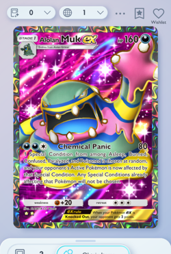 Pokemon TCG POCKET - Alolan Musk Full Art 2?, Celestial Guardians, English - Image 1