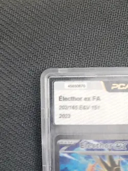Carte Pokemon Electhor EX FULL ART 202/165 PCA 9.5 Pokemon 151 / 2023 OPAQUE - Image 2