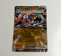 Pokemon TCG Greninja ex Scarlet & Violet-Twilight Masquerade 106/167 Holo Double - Image 1