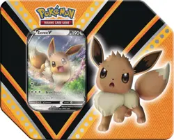 Pokemon TCG Eevee V Powers Tin Sealed - Image 1