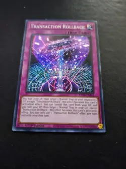 Yugioh x1 Transaction Rollback MP24-EN134 Prismatic Secret Rare (Near Mint!) - Image 1