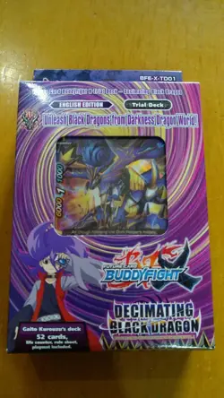 Future Card BuddyFight BFE-XTD01 Decimating Black Dragon Sealed Trial Deck - Image 1