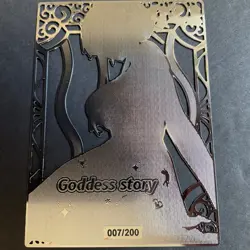 Goddess Story Gold METAL Card - Serial Number #007/200! - Anime Bikini Yor Spy - Image 5