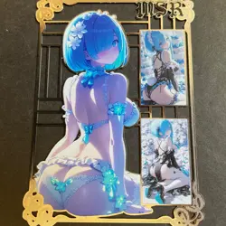 Goddess Story Gold METAL Card - Maiden Party - Serial Number #/200! Rem Bikini - Image 1