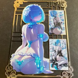 Goddess Story Gold METAL Card - Maiden Party - Serial Number #/200! Rem Bikini - Image 4