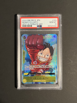 PSA 10 Luffy SR OP07-109 Parallel 500 Years in Future ONE PIECE Card Japanese - Image 1