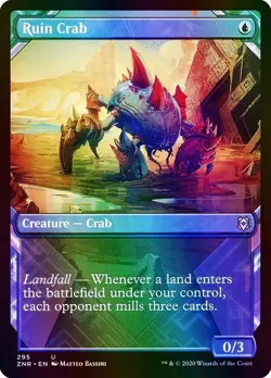 Ruin Crab (Showcase) Zendikar Rising NM MTG Foil - Image 1