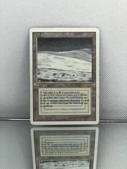 Tundra MTG Revised (3rd Edition) Dual Land 1994 Magic The Gathering - Image 1
