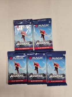 Avatar The Last Airbender Play booster pack (Lot of 5) New Magic The Gathering - Image 1