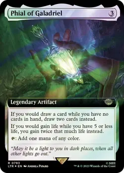 MTG - Phial of Galadriel - Extended Art - Surge Foil - Lord of the Rings - Magic - Image 1