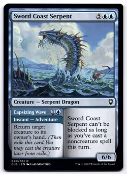 MTG Sword Coast Serpent - s: Battle for Baldur's Gate Common | NM - Image 1