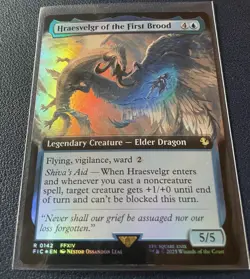 Magic Final Fantasy Hraesvelgr of the First Brood Extended Art Foil Near Mint ?? - Image 1