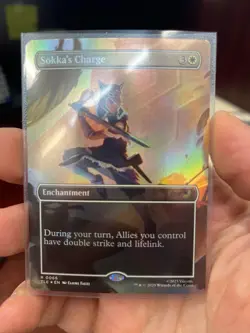 Sokka's Charge (Borderless Foil) MTG: Avatar - NM/M Never Played!! - Image 1