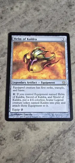 Helm of Kaldra Fifth Dawn Regular Legendary Artifact Equipment Rare MTG NM - Image 1
