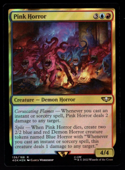 Pink Horror 136/168 Rare Surge Foil Warhammer 40K MTG Near Mint - Image 1
