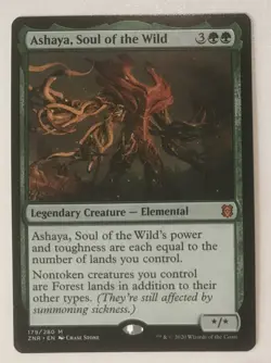 ASHAYA SOUL OF THE WILD 179 Zendikar Rising MTG Magic NM Mythic - Image 1