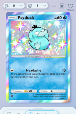 Pokemon TCG POCKET - Psyduck Shiny 1?, Secluded Springs, English - Image 1