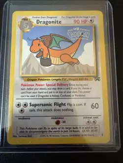 Pokemon TCG Dragonite 5 Black Star Promo Card Movie Promo - Image 1